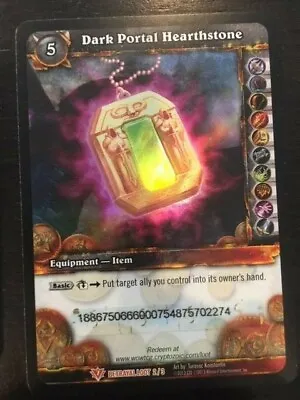 USED World Of Warcraft TCG Loot Cards TOY BOX Items - Hearthstone Portal Stone + • $10