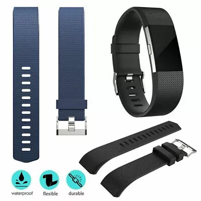 For Fitbit Charge HR 2/Charge 2 Silicone Band Replacement Wristband Watch Strap • $5.99