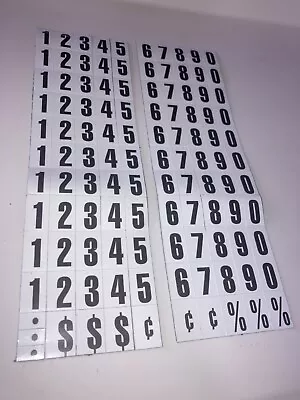 MasterVision Magnetic Numbers 1/2  X 3/4  Black On White Accessory Kit 110 Pcs • $14.99