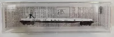 Micro-Trains 06400010 N Scale ATSF 57' 6  Converted TOFC Flatcar #293304 LN • $22.62