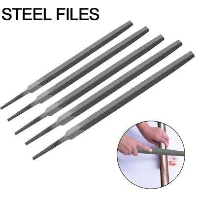 Steel Triangle Saw File Triangle Hand File Wear-resistant Sharpener  Metal • £3.86