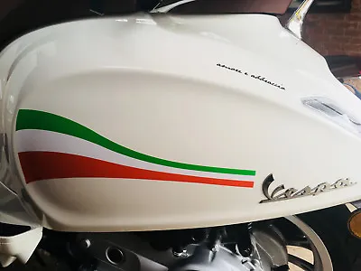 £7.99 • Buy Italian Style Scooter Stripes Vespa Self Adhesive Vinyl Stickers Sticker Decal