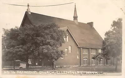 RPPC Methodist Church Ellensburg WA Kittitas County 1910s Vintage Postcard • $11.69