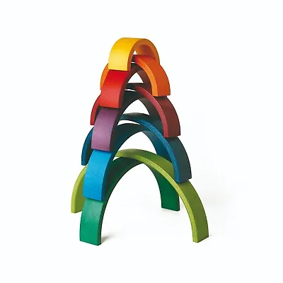 Original Naef Rainbow Building Fun Game Toy Wood Montessori Heiko Hillig Swiss • $300