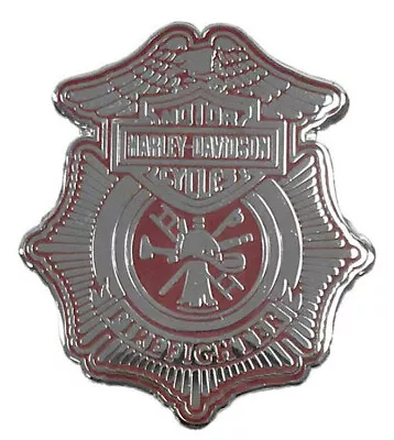 Harley-Davidson Firefighter Badge Bar & Shield Pin | X-Small - 8009137 • $12.14
