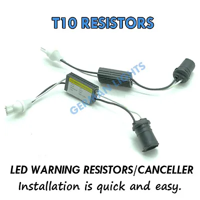 *2x T10 501 W5w Resistors Canbus No Error Led Sidelight Resistors • £5.95