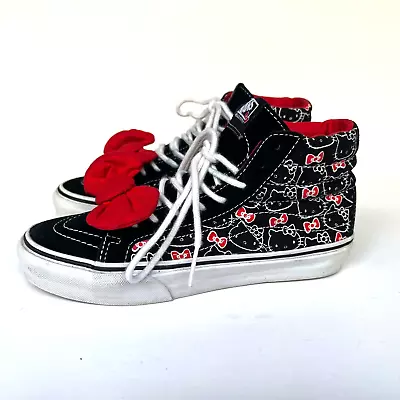 Rare VANS X HELLO KITTY White Sanrio Anime SK8 HI Old Skool Women’s US 6 • $55.99