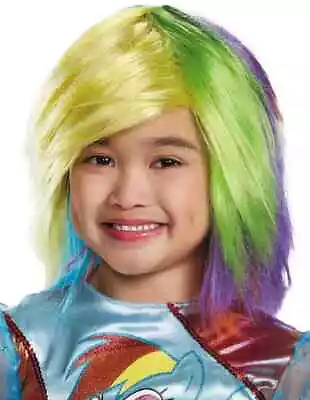 Rainbow Dash Wig My Little Pony Fancy Dress Halloween Child Costume Accessory • $24.77