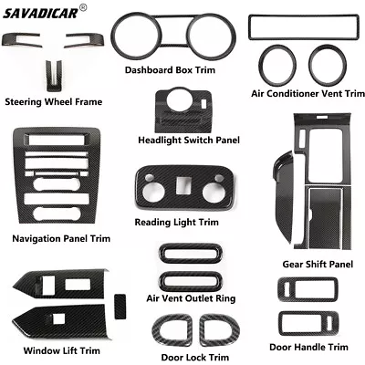 20x Carbon Fiber Inner Dash Panel Decor Cover Trims Kit For Ford Mustang 2010-13 • $285.99