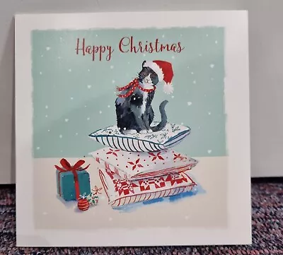 Cosy Christmas Cat Design Charity Christmas Cards With Envelopes • £2