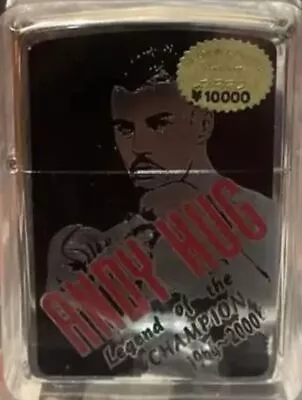 Zippo Andy Hug Signed Display 2002 Kickboxing Oil Lighter • $162.33