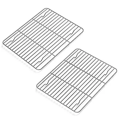 2 Pack Stainless Steel Wire Cooling Rack For Baking Cooking Toaster Oven 11x9  • $13.48