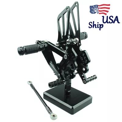 US Ship Fits KAWASAKI Ninja ZX6R ZX636 1999-2001 2002 Rearsets Footpegs Pedals • $108.37