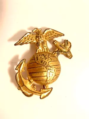 Large Vintage Marine Corps Anchor And Globe Emblem Pin (1.5 Inches Long) • $5.99