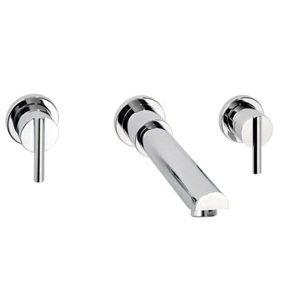 £28.49 • Buy Luxury Wall Mounted Basin Mixer Tap With Flip Waste Chrome  CLEARANCE PRICE