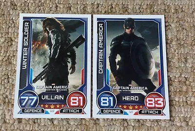 Topps MarvelHero Attax. Movie Cards. Captain America & Winter Soldier 2010 • £0.99