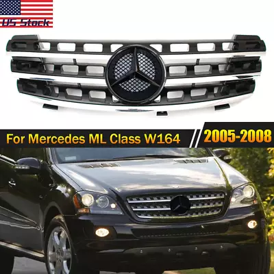 AMG Front Upper Grille For Mercedes Benz ML Class W164 ML320 ML350 2005-08 Grill • $78.56