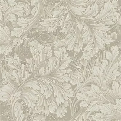 Grandeco Life Rossetti Taupe Wallpaper A68904 - Traditional Classical Scroll • £11.49