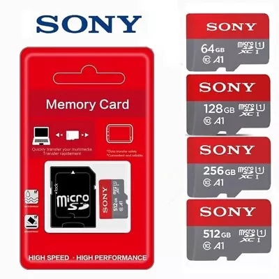 £5.99 • Buy Sony Micro SD 64GB 128GB 256GB 512GB Class 10 SDXC Memory Card Dash Cam Phone