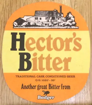 Hall & Woodhouse Badger Hectors Bitter Beer Mat • £1.50