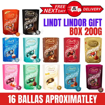 Lindt Lindor Chocolate Gift Box 200g | For Valentine | For Her | For Him • £7.99