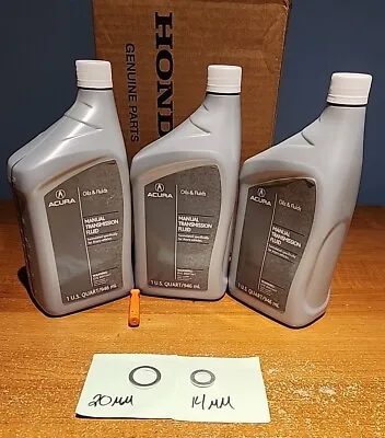 3 QTS Acura Genuine OEM Manual Transmission Fluid W/WASHERS NEW 08798-9031A MTF • $42.74