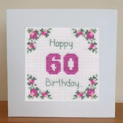 £7.25 • Buy 60th Birthday Card - Cross Stitch Kit  