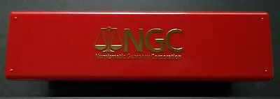 NGC Red Plastic Storage Box Container Holds 20 Certified Graded Coin Slabs • $18.75