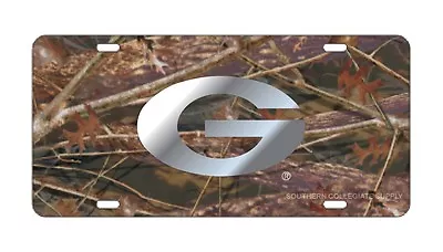 UGA UNIVERSITY OF GEORGIA Silver Mirrored Camo License Plate / Car Tag • $24.95