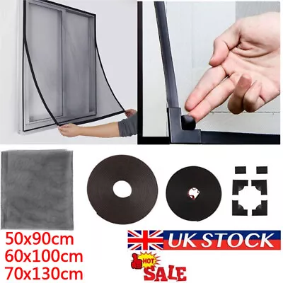 Magnetic Window Insect Screen Mesh Net Fly Mosquito Bug Netting Moth Cover K • £2.88