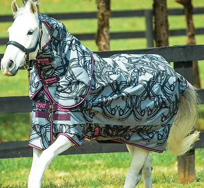 £98.50 • Buy Horseware Amigo Pony Plus Mediumweight Turnout Rug 200g Horse Print 3'9 -5'9 