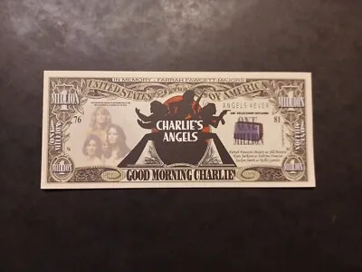  Charlies Angels One Million Dollars Doublesided Novelty Banknotes. • £1.10