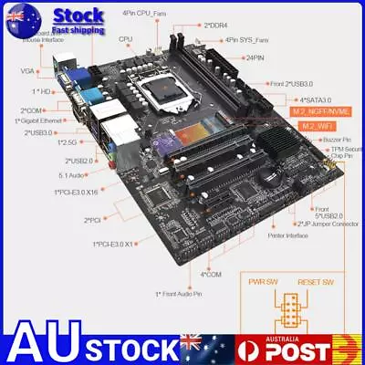 B365M Desktop Motherboard M.2 NVME LGA 1151 PC Motherboard SATA 3.0 WiFi M2 NGFF • $135.39