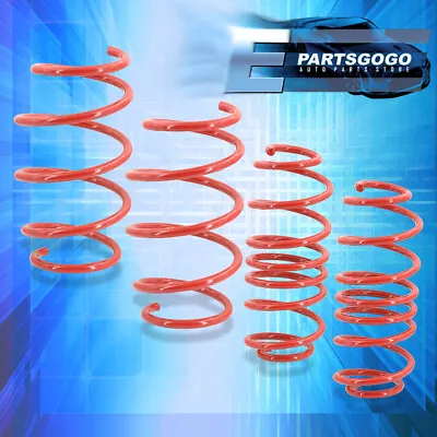 For 99-05 VW Golf Jetta GTI Performance Lowering Coil Springs 1.8  Drop Kit Red • $81.99