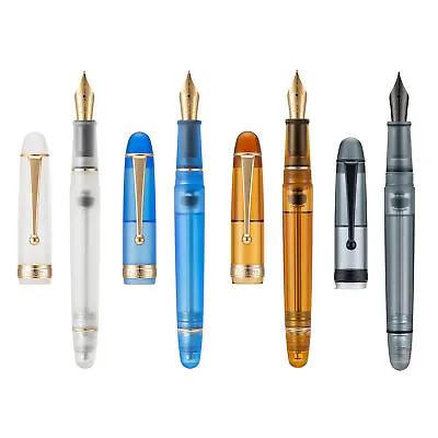 Asvine V126 Vacuum Filling Fountain Pen EF/F/M Nib Matte Acrylic Writing Pens • $26.99