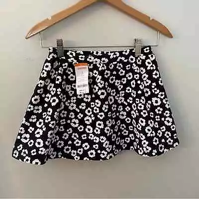 NWT Gymboree Black And White Floral Skirt Size 8 • $10.99