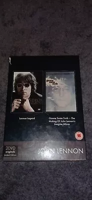 1 X  BOXED  SET - 2 X DVDS  (2 DISCS) - JOHN LENNON - THE LEGEND  - PAL Discs VG • $19.50