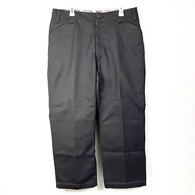 Ben Davis Pants Mens 36X29 Gray Denim Canvas Wide Leg Workwear Vintage • $39.99
