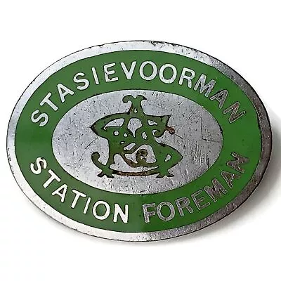 South African Railways Train Station Foreman Stasievoorman Africa Rail Cap Badge • £27.99