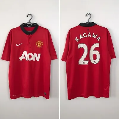 Manchester United 2013 2014 Home Football Shirt #26 Kagawa Nike Jersey Size L • $52.83