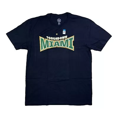 Miami Hurricanes Dyme Lyfe T-Shirt Touchdown Ring Creator Mens XL Black Tee NWT • $16.97