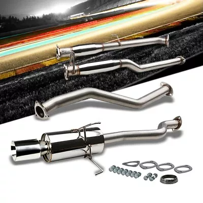 4.00  Roll Muffler Tip Exhaust Catback System For Honda 01-05 Civic EM/ES 1.7L • $153.26