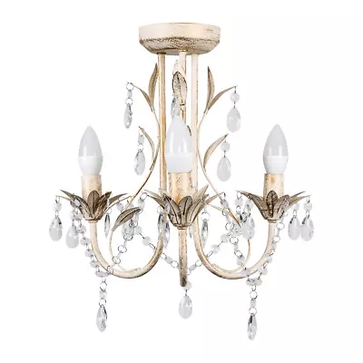 Ceiling Light  3 Way Traditional Chandelier Fitting Traditional Light LED Bulb • £29.99