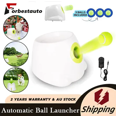 $89 • Buy Dog Toys Interactive Tennis Pet Thrower Auto Ball Launcher Throwing Machine AU