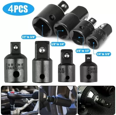 4-pack 3/8  To 1/4  1/2 Inch Drive Ratchet SOCKET ADAPTER REDUCER Air Impact Set • $7.49