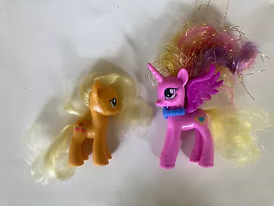 My Little Pony Figures MLP G4 Applejack Princess Cadance 4  Tinsel Hair • $15.99