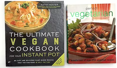 Perfect Vegetarian & Ultimate Vegan For Instant Pot Cookbooks 2 Books • $17.57