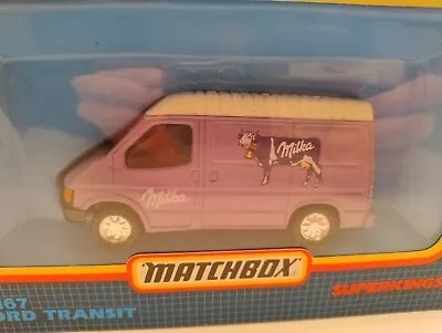 Matchbox Superkings K167 Ford Transit Milka. VNMIB  • £14