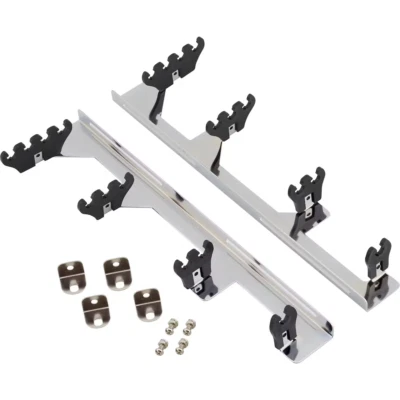 $22.99 • Buy Universal V8 Chrome Linear Spark Plug Wire Separators Divider Loom, Black , SBC