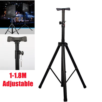 £24.99 • Buy Speaker Stand Black Single Heavy Duty 35mm Disco DJ Tripod 1M-1.8M Adjustable UK
